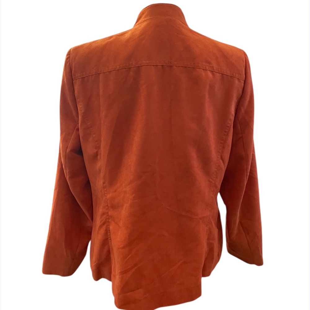 Allison Daley Women’s Color  Orange Jacket Size Large - Picture 2 of 5